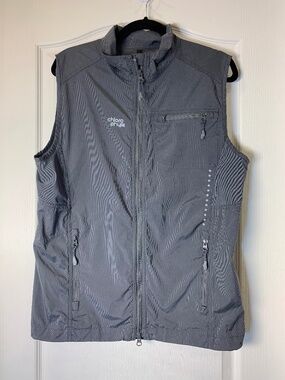 Chlorophylle Pulsation Men’s M Grey Lightweight Reflective Hiking Outdoor Vest